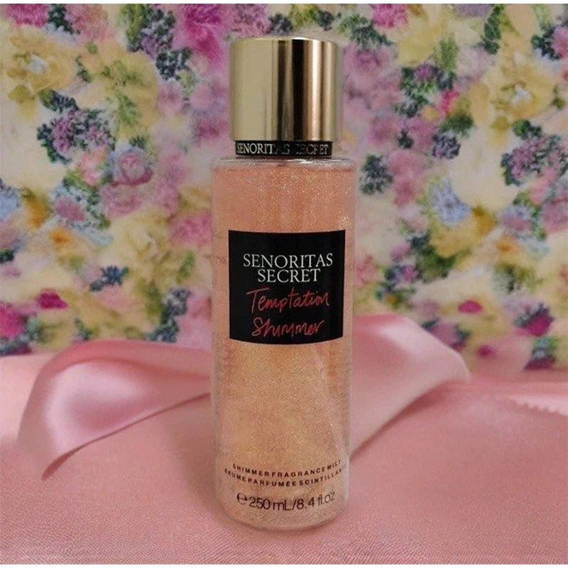 Body Spray Flower Fruit Lasting Natural Plant Woman Secret Scent Pheromones Petal Fragrance Crushed Flash Gold Deodorant 250ml