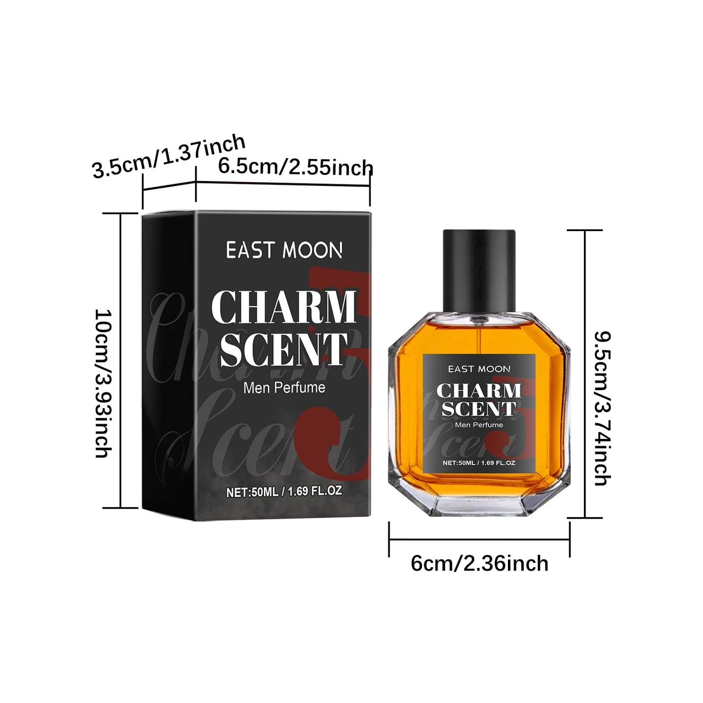East Moon Men's Perfume Cedar Scent Balm Beard Balm Long Lasting Fragrance Wood Fragrance Fresh Release Men'S Charm Perfume