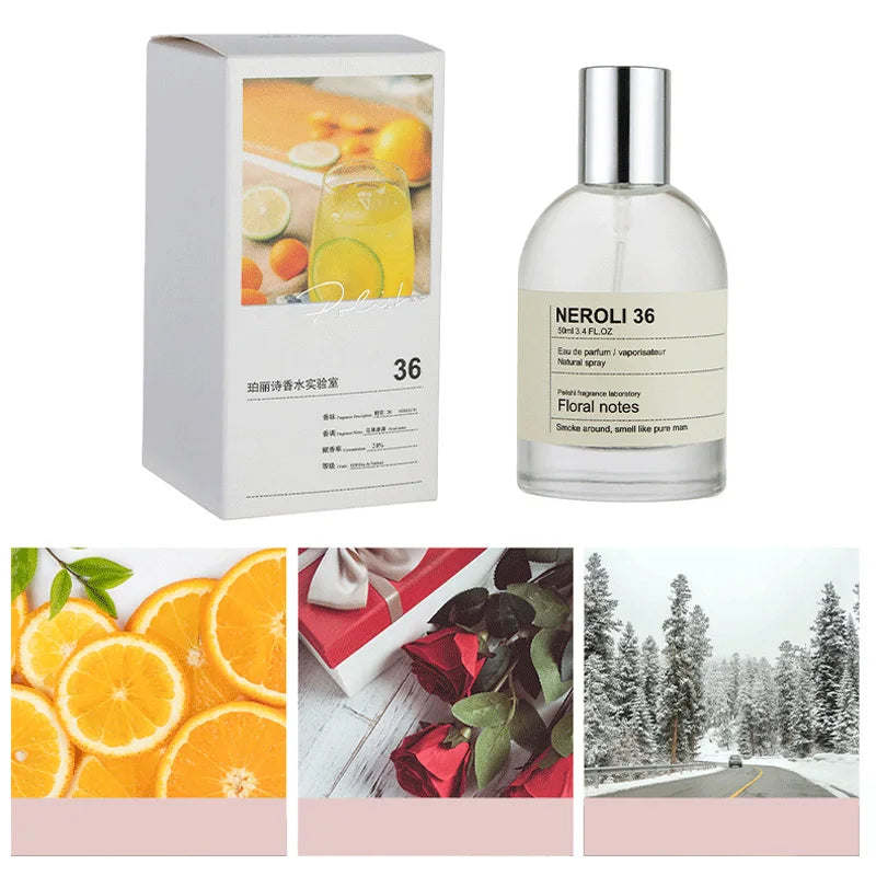 Floral Fragrance Bergamot Perfume Unisex Niche Fresh Lasting Fragrance Sandalwood Gentle Leather Elegant Women's Natural Perfume