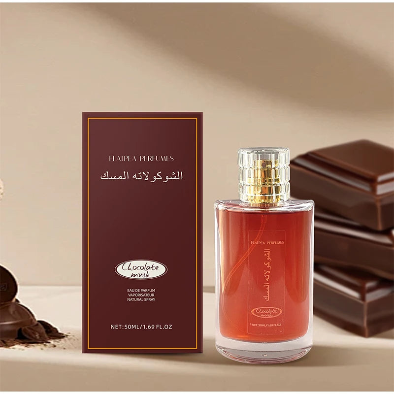 Unisex Eau De Chocolate Musk Parfum High Quality Arabian Perfume Lasting Pheromone Light Vibrant Citrus Irresistible Fragrance