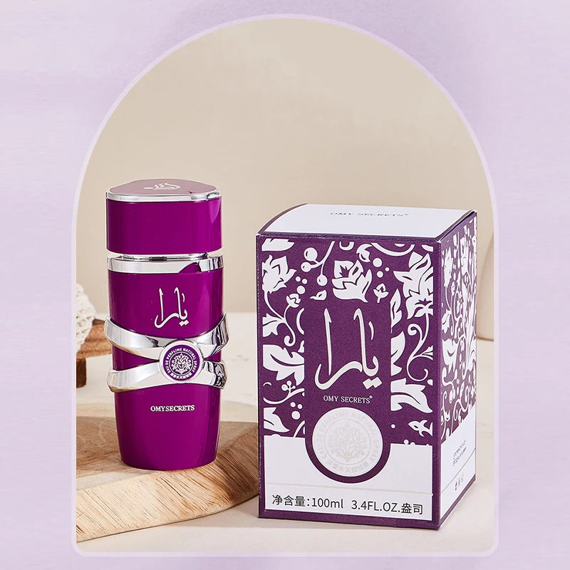 Arabian Brand 100ml Eau De Toilette Ya Lasting Fragrance Bodyspray Pink Gilded Floral Fruity Cologne Dubai Gift Charming Perfume