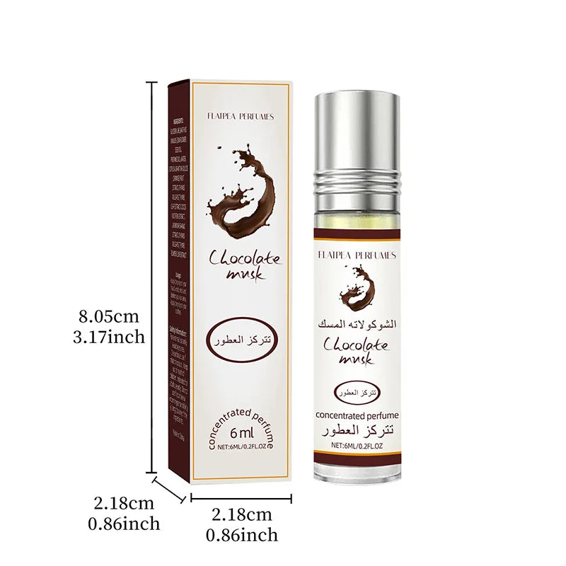 Unisex Eau De Chocolate Musk Parfum High Quality Arabian Perfume Lasting Pheromone Light Vibrant Citrus Irresistible Fragrance