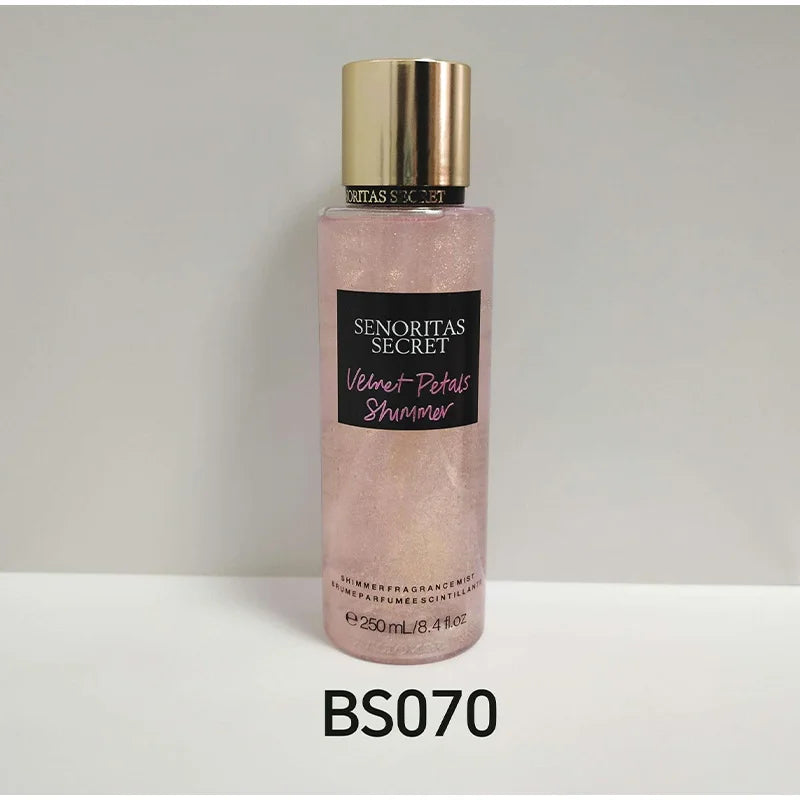 Body Spray Flower Fruit Lasting Natural Plant Woman Secret Scent Pheromones Petal Fragrance Crushed Flash Gold Deodorant 250ml