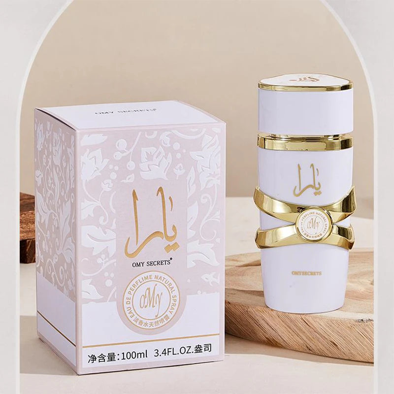 Arabian Brand 100ml Eau De Toilette Ya Lasting Fragrance Bodyspray Pink Gilded Floral Fruity Cologne Dubai Gift Charming Perfume