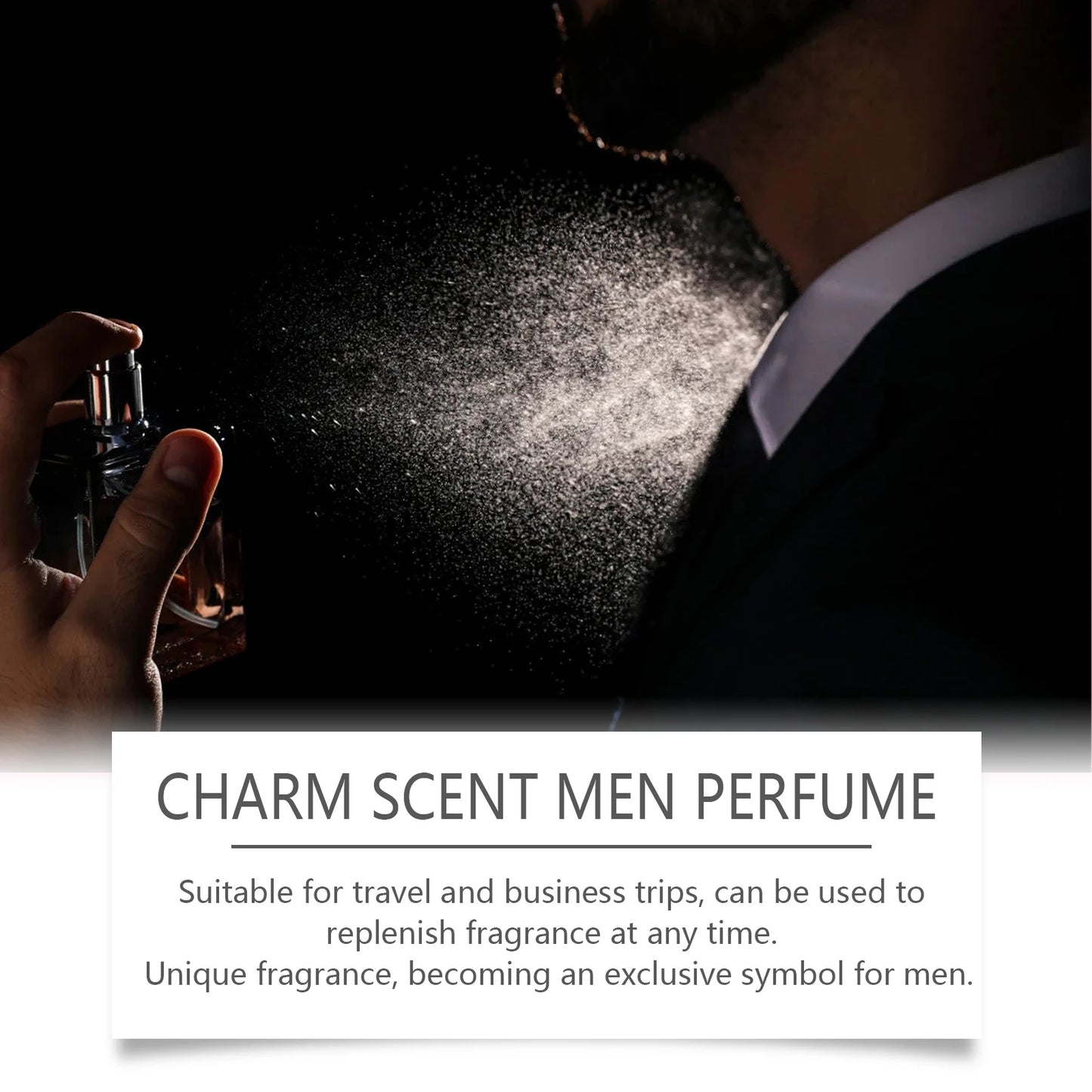 East Moon Men's Perfume Cedar Scent Balm Beard Balm Long Lasting Fragrance Wood Fragrance Fresh Release Men'S Charm Perfume
