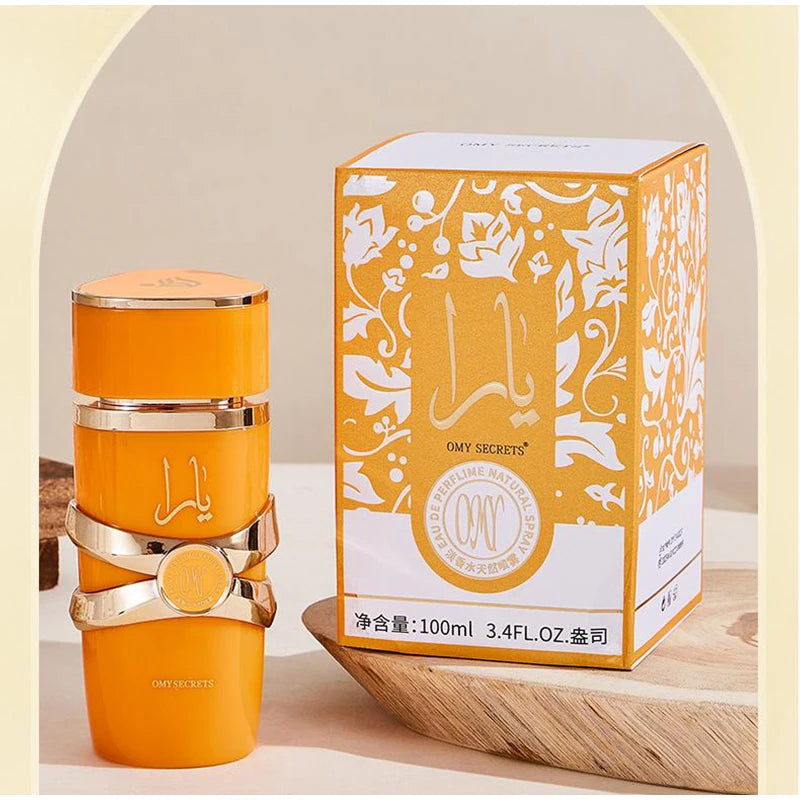 Arabian Brand 100ml Eau De Toilette Ya Lasting Fragrance Bodyspray Pink Gilded Floral Fruity Cologne Dubai Gift Charming Perfume