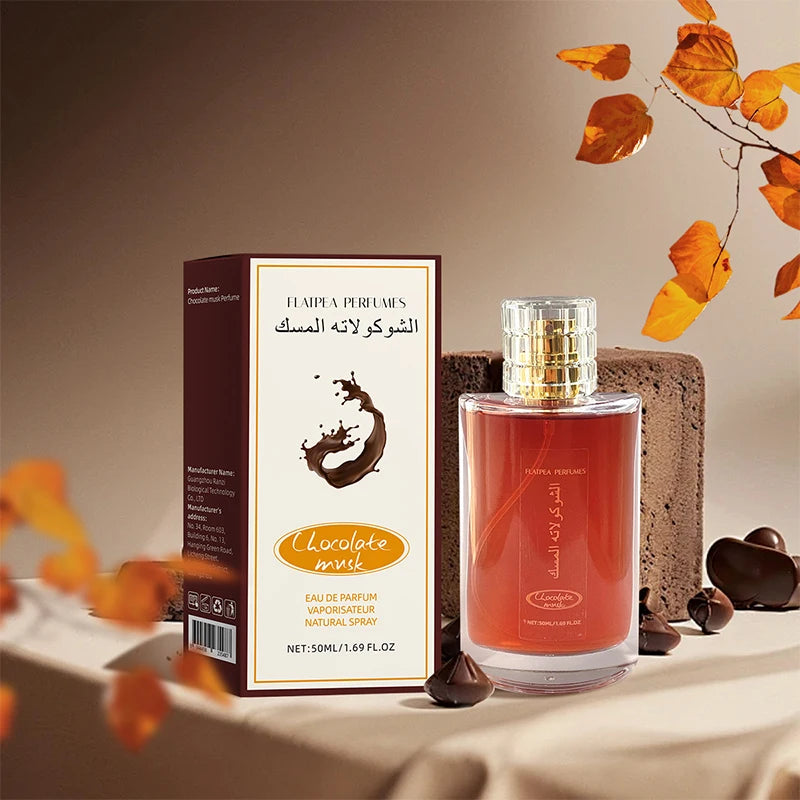 Unisex Eau De Chocolate Musk Parfum High Quality Arabian Perfume Lasting Pheromone Light Vibrant Citrus Irresistible Fragrance