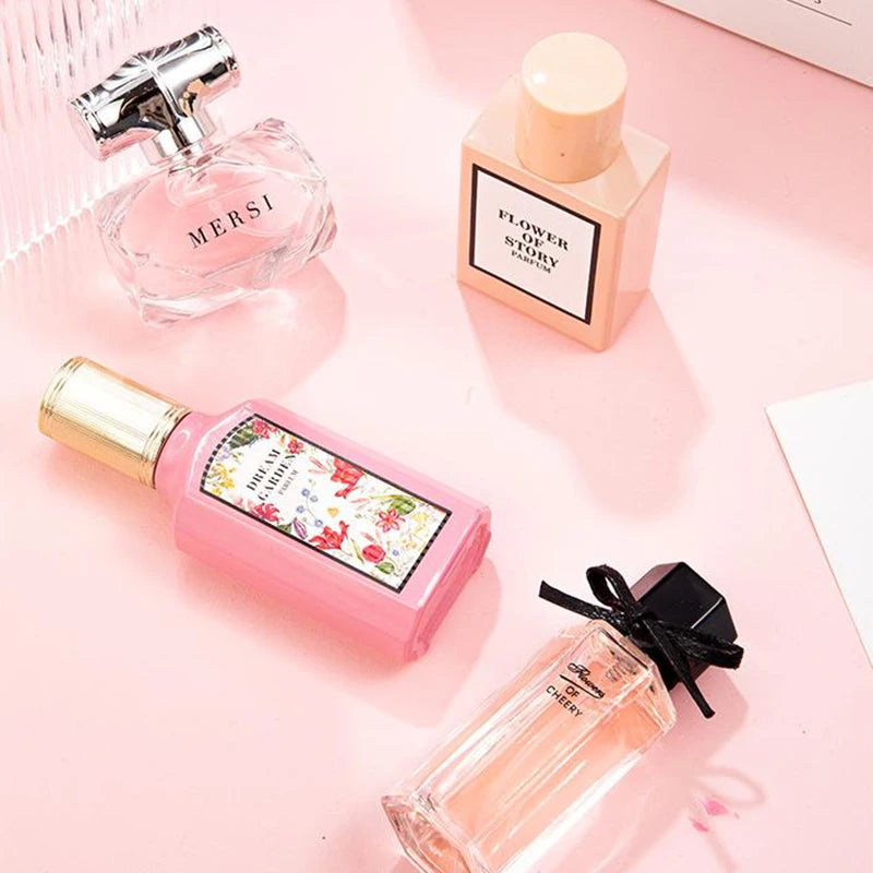 Brand Floral Fragrance Women's Perfume Set Long-lasting Light Fragrance Fresh Charming Kiss Gift Box Flower Of Story Sexy Spray