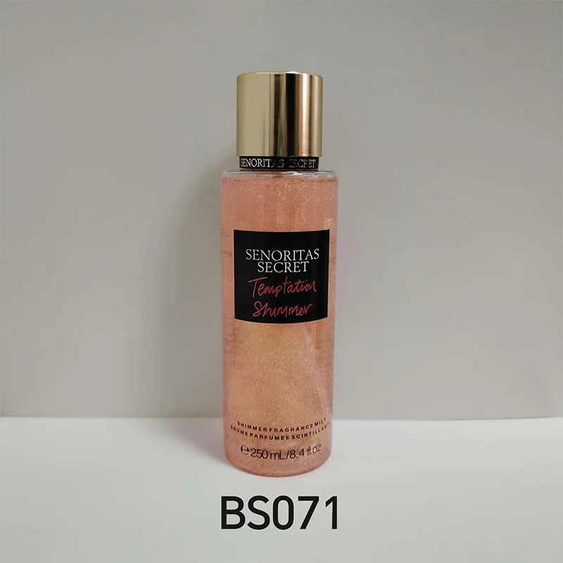 Body Spray Flower Fruit Lasting Natural Plant Woman Secret Scent Pheromones Petal Fragrance Crushed Flash Gold Deodorant 250ml